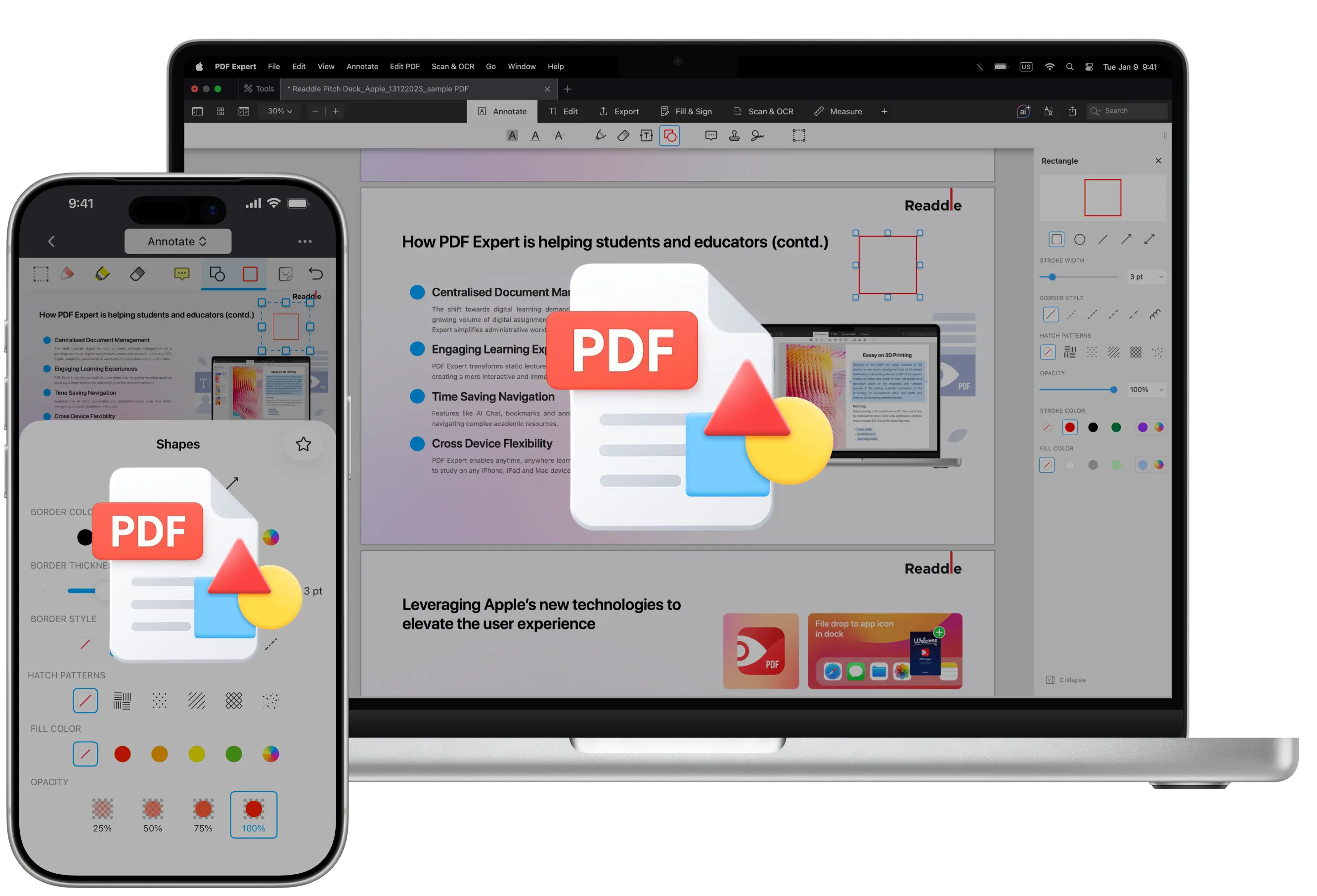 How to add shapes to a PDF